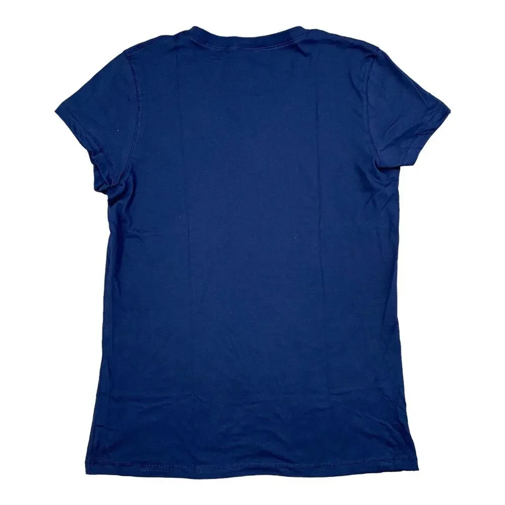 New‎ York Riptide Lacrosse V-Neck T-Shirt Women's XL Primary Logo Navy Tee NWT